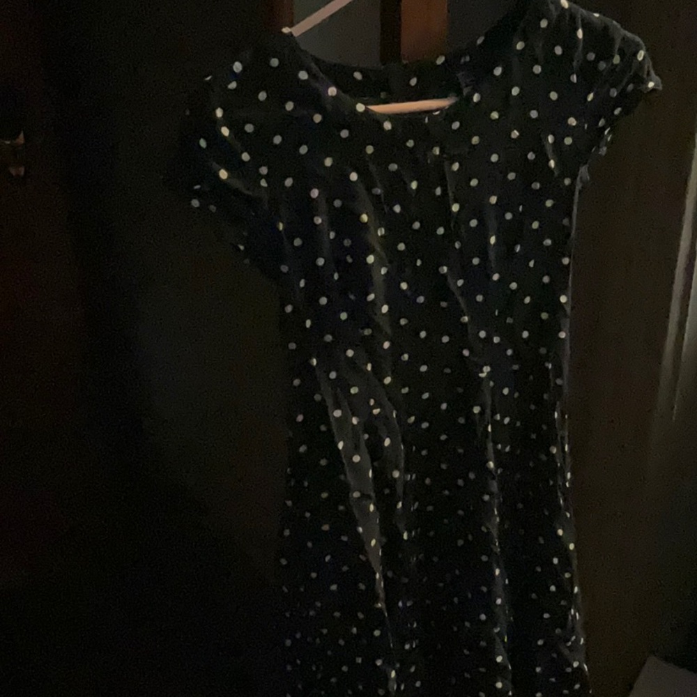 Divided H&M Short-Sleeve Polka Dot A-Line Fit and Flare Dress Sz. 4